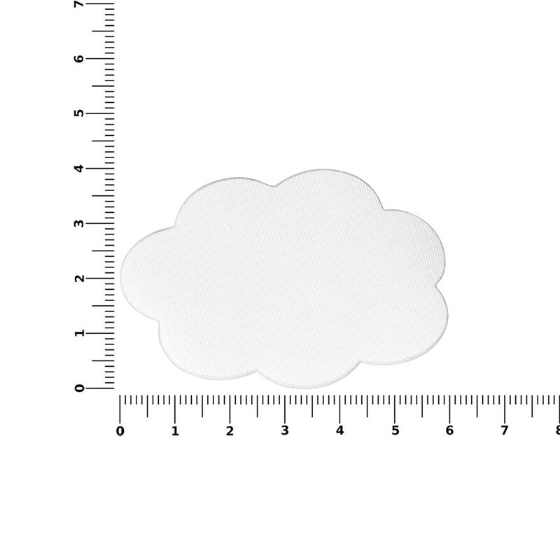 Наклейка тканевая Lunga Calum, L, белая арт.17865.60