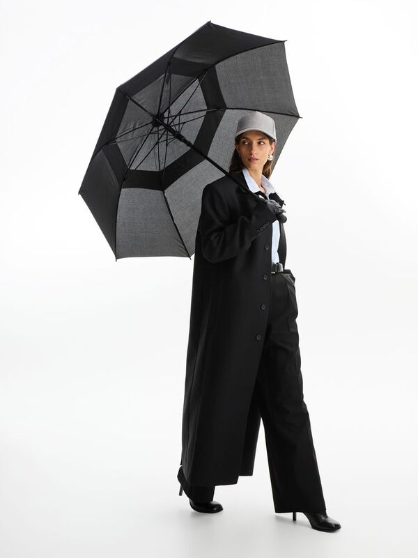 Зонт-трость Dome Double, черный арт.18782.30