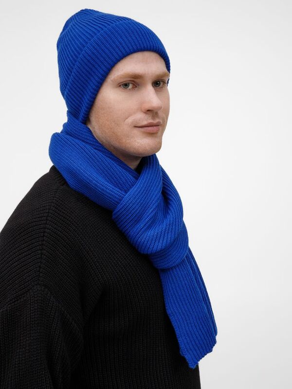 Шарф Nobilis Mono, ярко-синий арт.19908.77
