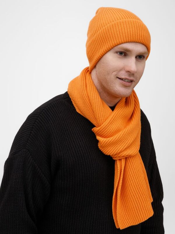 Шарф Nobilis Mono, оранжевый (абрикос) арт.19908.20