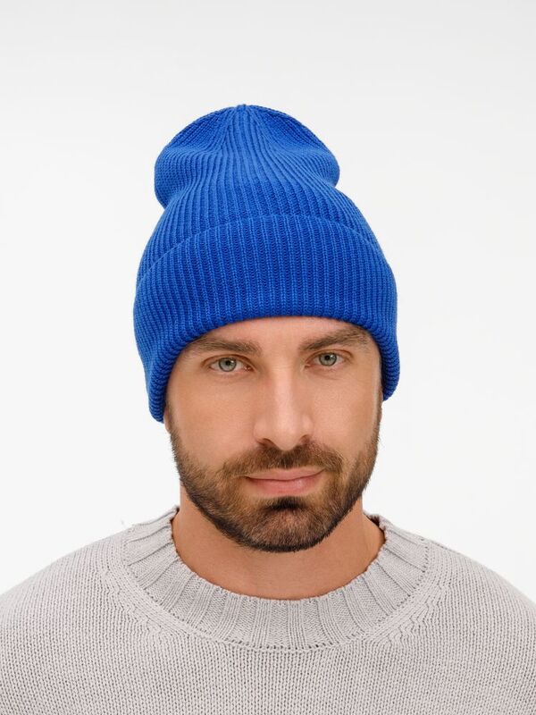 Шапка Nobilis Mono, ярко-синяя арт.19909.77