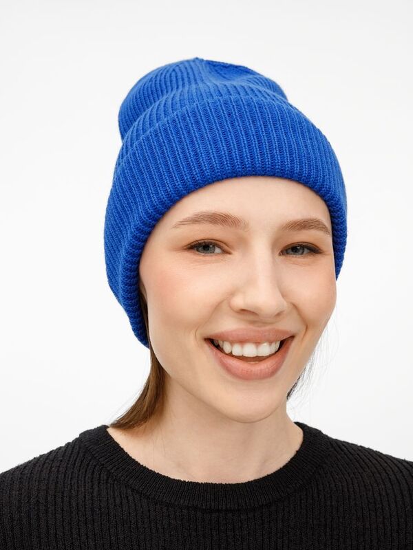 Шапка Nobilis Mono, ярко-синяя арт.19909.77