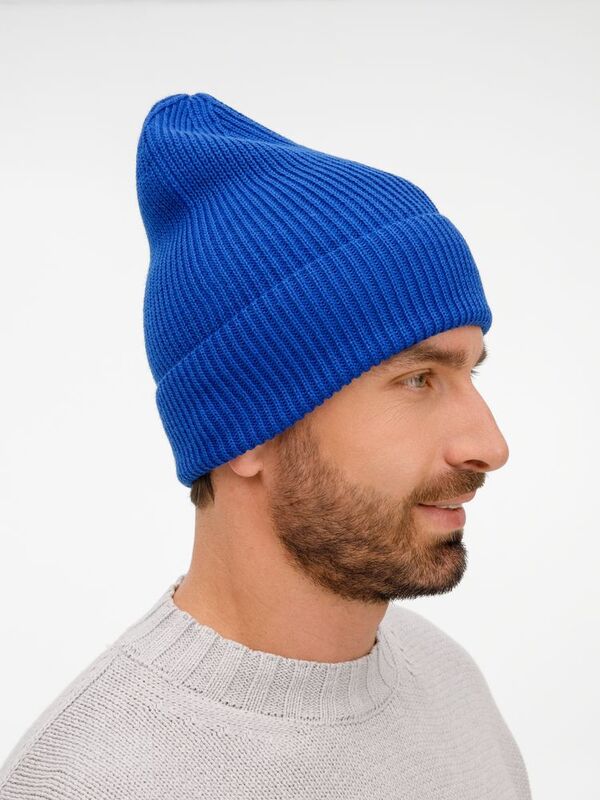 Шапка Nobilis Mono, ярко-синяя арт.19909.77
