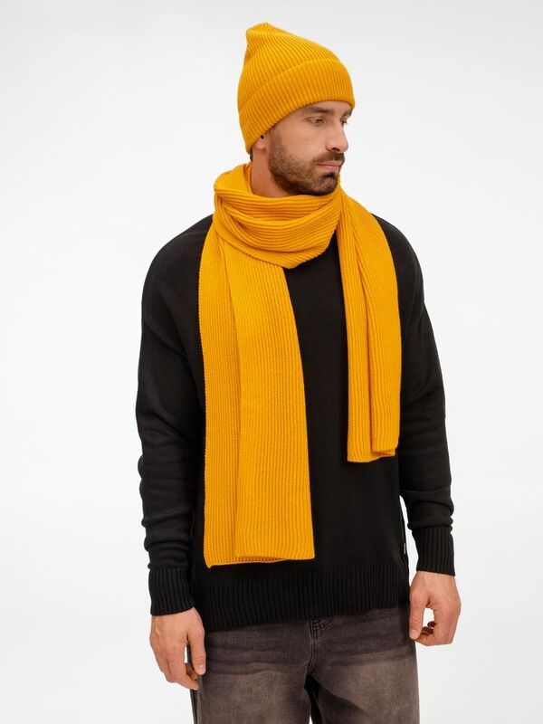 Шапка Nobilis Mono, желтая (медовая) арт.19909.80