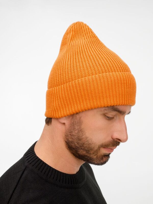 Шапка Nobilis Mono, оранжевая (абрикос) арт.19909.20