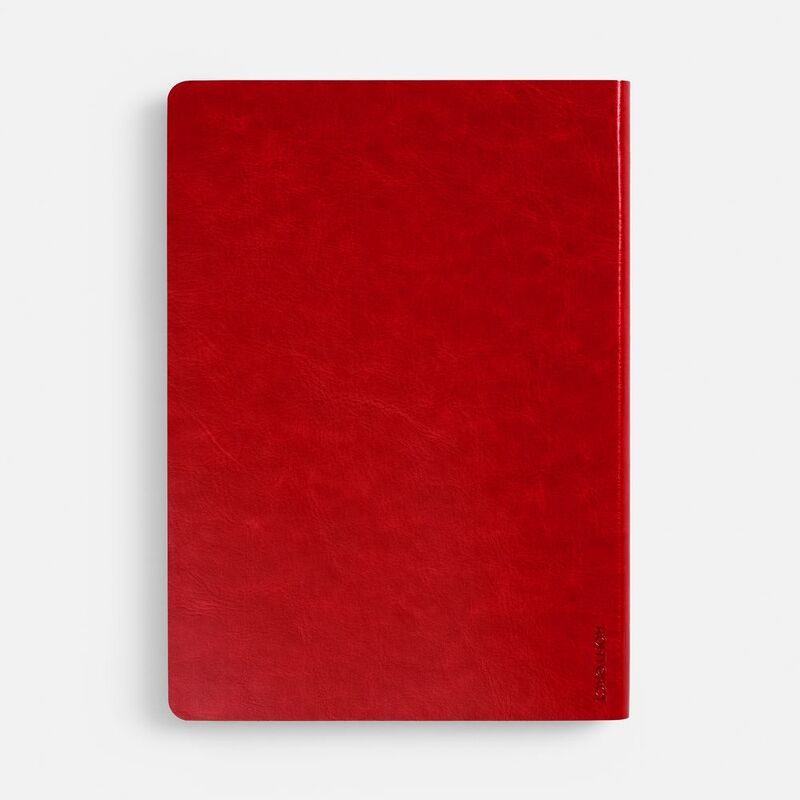 Ежедневник Nebraska Flex, недатированный, красный с золотистым арт.22008.05