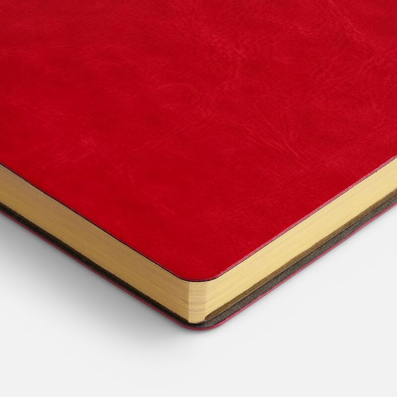 Ежедневник Nebraska Flex, недатированный, красный с золотистым арт.22008.05