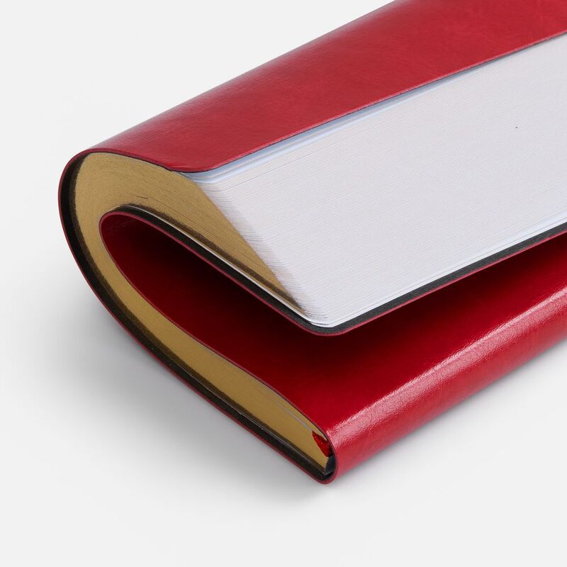 Ежедневник Nebraska Flex, недатированный, красный с золотистым арт.22008.05