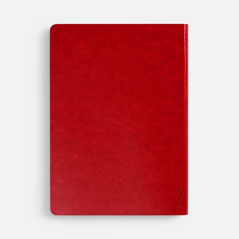 Ежедневник Nebraska Flex, недатированный, красный с серебристым арт.22008.15