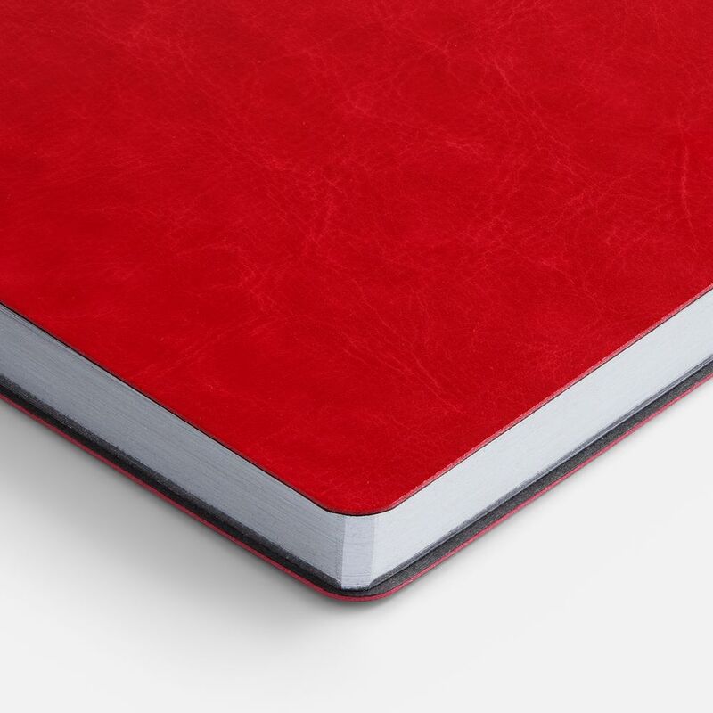 Ежедневник Nebraska Flex, недатированный, красный с серебристым арт.22008.15