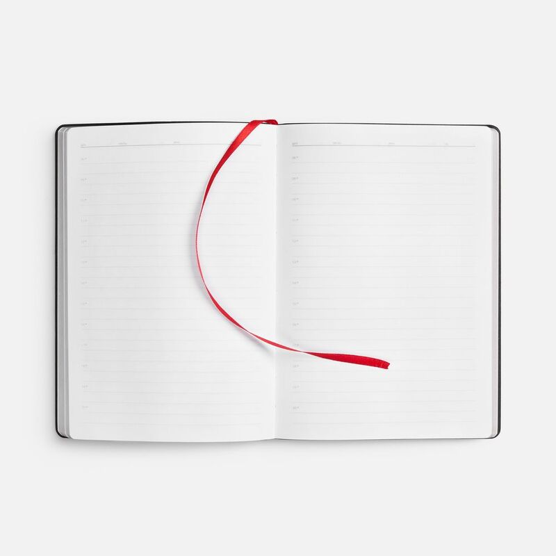 Ежедневник Nebraska Flex, недатированный, красный с серебристым арт.22008.15