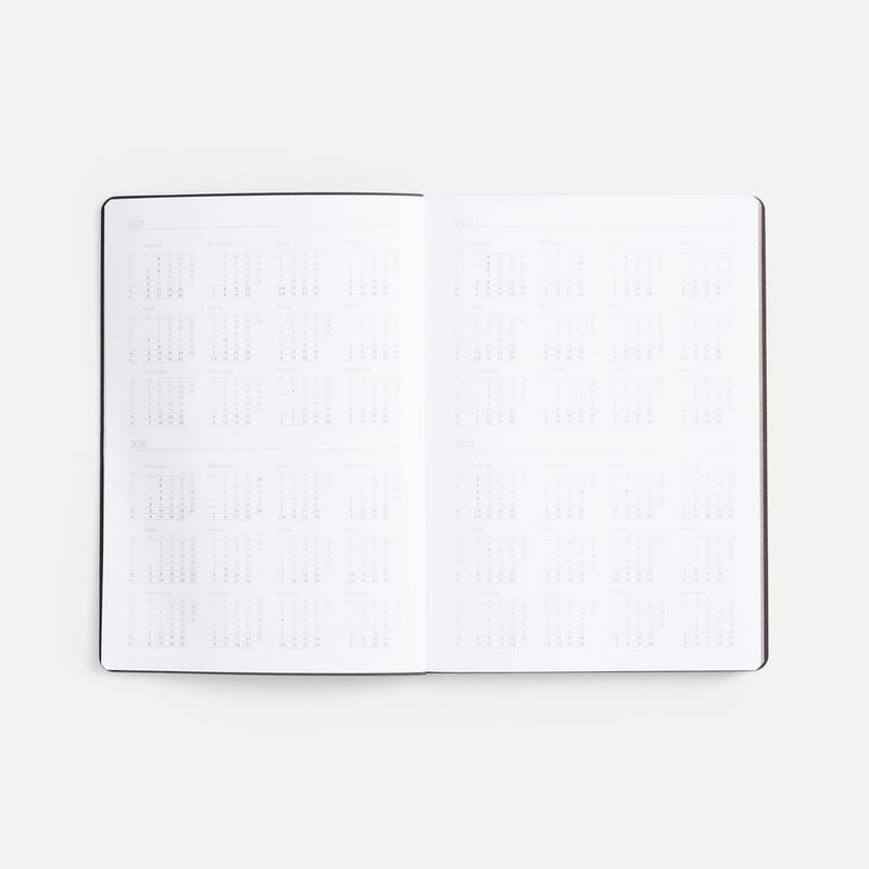 Ежедневник Nebraska Flex, недатированный, красный с серебристым арт.22008.15