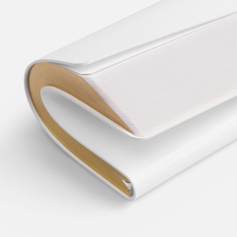 Ежедневник Nebraska Flex, недатированный, белый с золотистым арт.22008.60