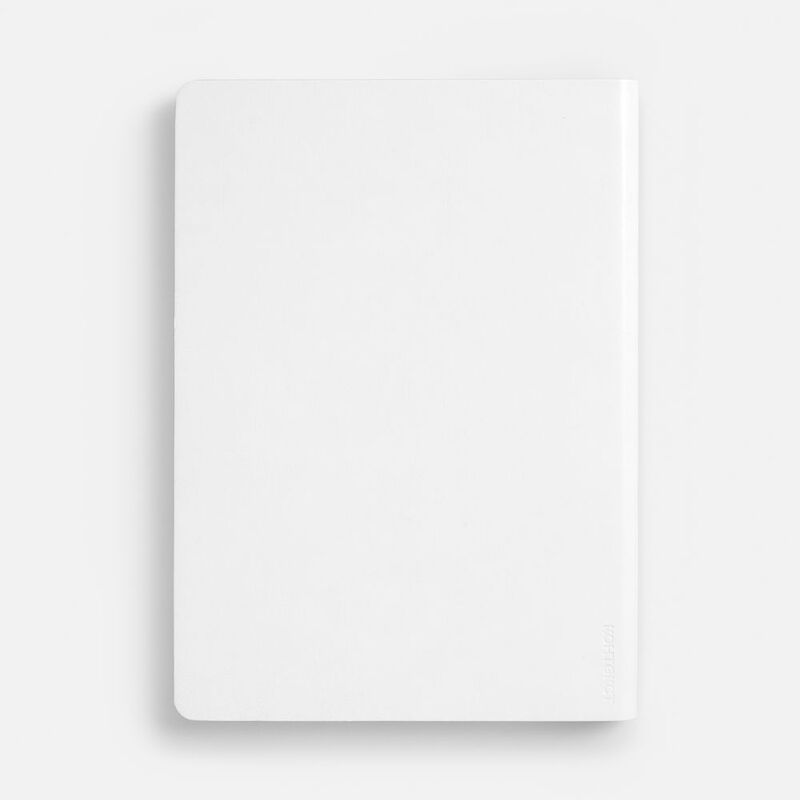 Ежедневник Nebraska Flex, недатированный, белый с серебристым арт.22008.61