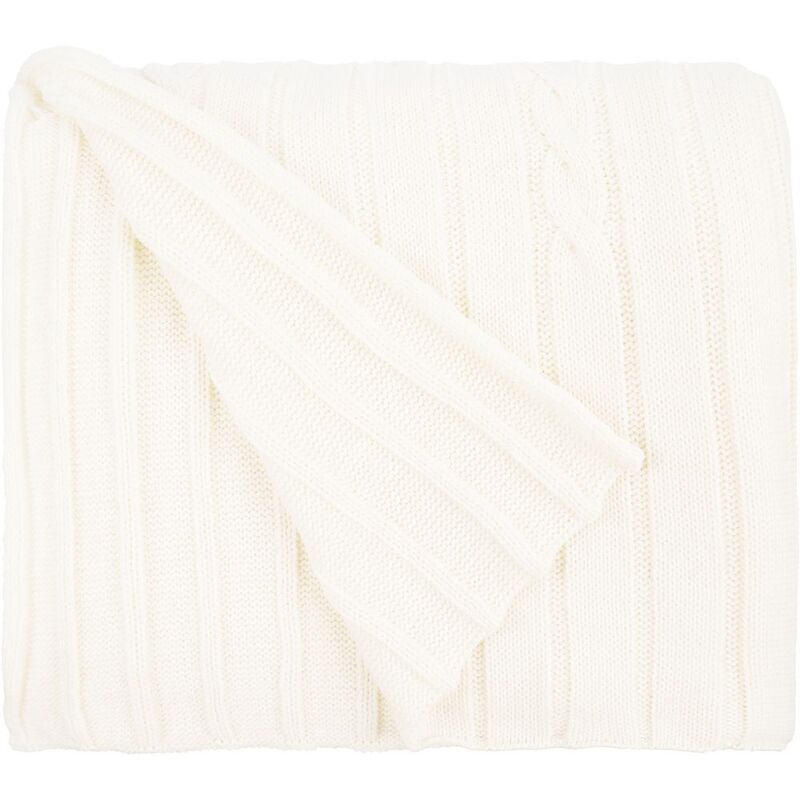 Плед Tressa, белый (молочный) арт.19622.61