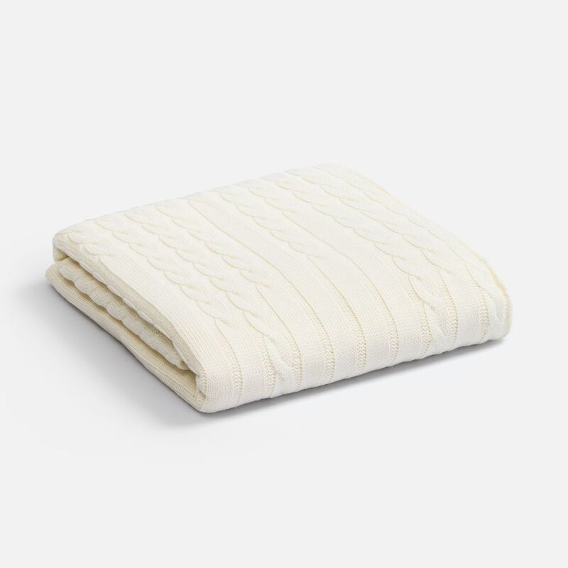 Плед Tressa, белый (молочный) арт.19622.61