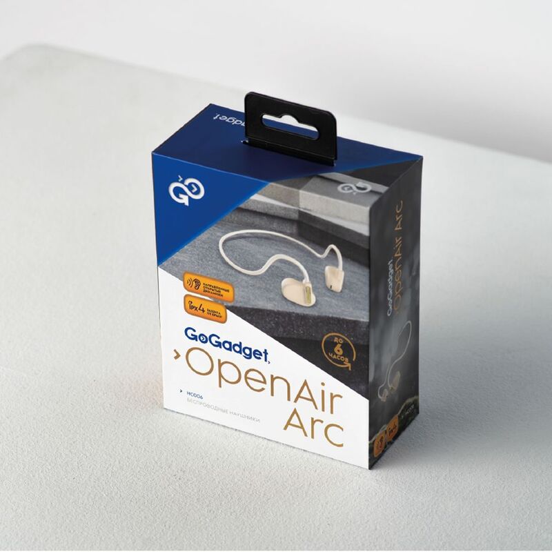 Беспроводные наушники OpenAir Arc, бежевые арт.19311.12