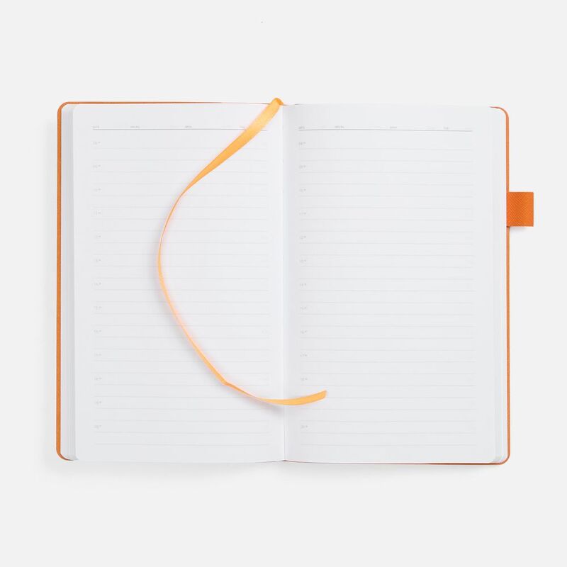 Ежедневник White Shall, недатированный, бело-оранжевый арт.15751.26