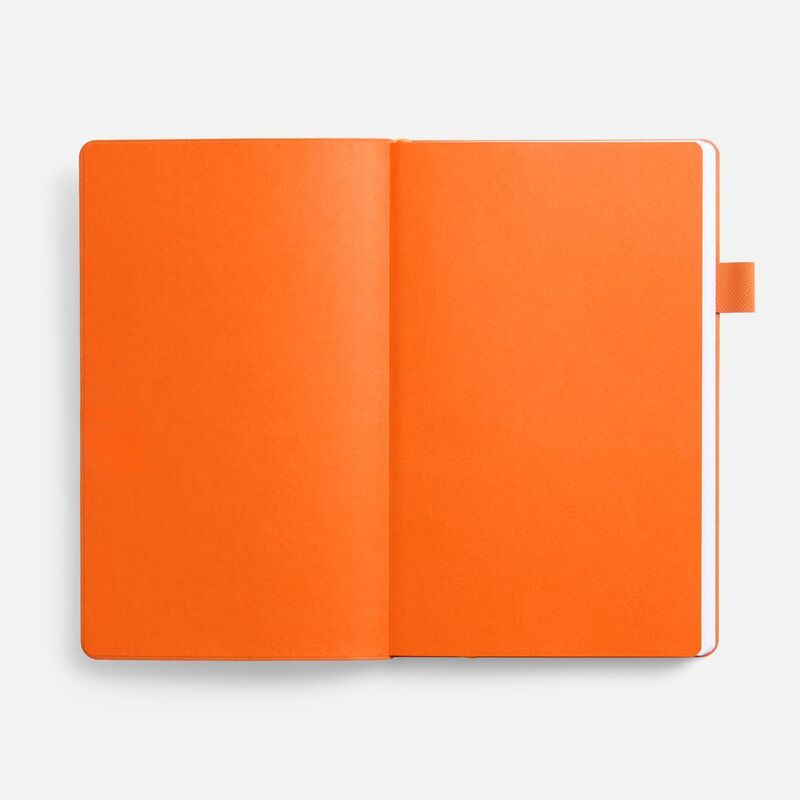Ежедневник White Shall, недатированный, бело-оранжевый арт.15751.26