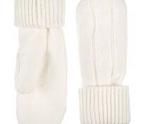 Варежки Knit Beat, белые (молочные) арт.19893.61