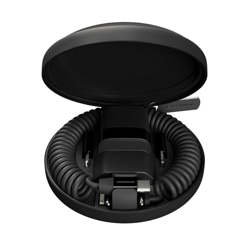 Зарядное устройство Vonmahlen Allroundo GaN, черное арт.20766.30