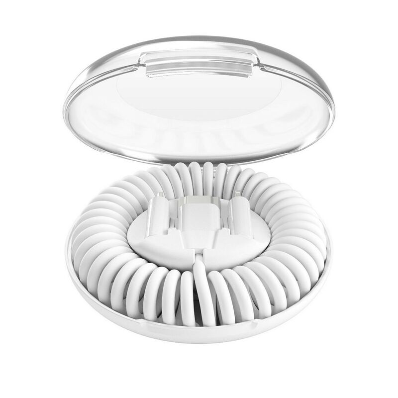 Кабель Vonmahlen Allroundo Eco для быстрой зарядки, белый арт.20777.60