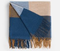 Плед Fleco, синий с коричневым арт.18368.45