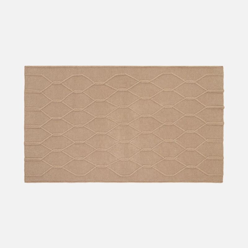 Плед Curve Verve, бежевый меланж арт.20706.12