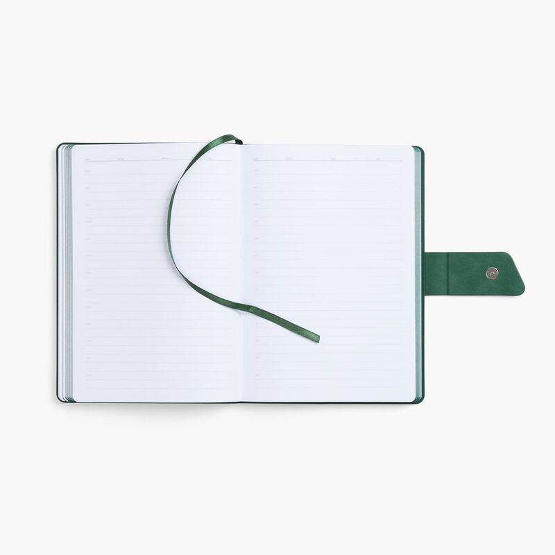 Ежедневник Boom, недатированный, черный с зеленым арт.15768.39