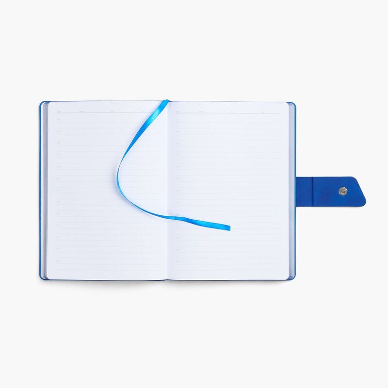 Ежедневник Boom, недатированный, черный с ярко-синий арт.15768.43