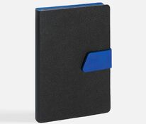 Ежедневник Boom, недатированный, черный с ярко-синий арт.15768.43