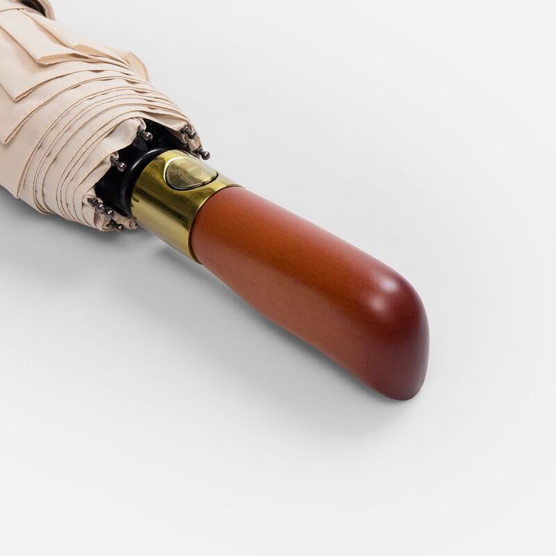 Зонт складной Cloudburst в подарочной упаковке, бежевый арт.17192.00