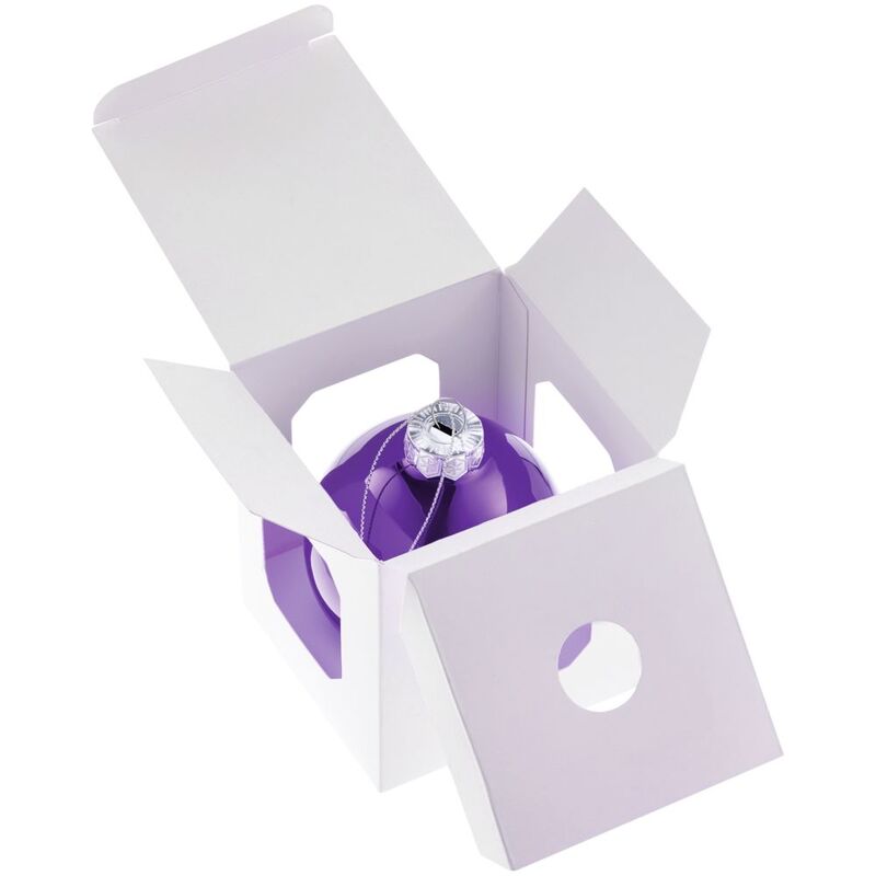 Елочный шар Finery Gloss, 8 см, глянцевый фиолетовый арт.17662.70