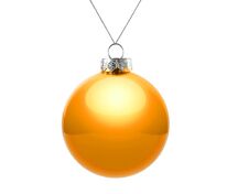 Елочный шар Finery Gloss, 8 см, глянцевый оранжевый арт.17662.20