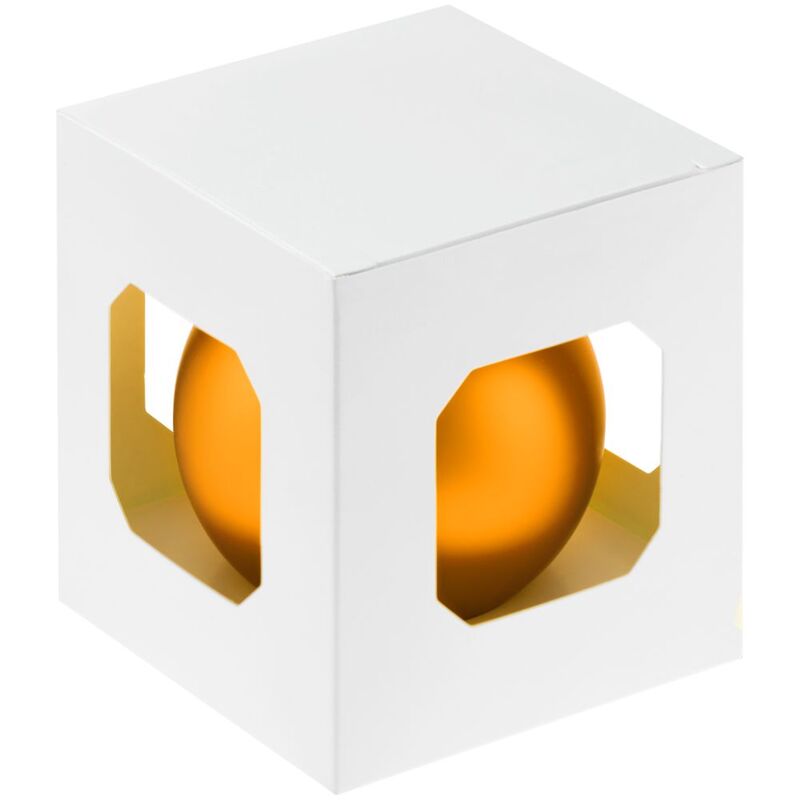 Елочный шар Finery Matt, 8 см, матовый оранжевый арт.17663.20