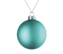 Елочный шар Finery Matt, 8 см, матовый бирюзовый арт.17663.49