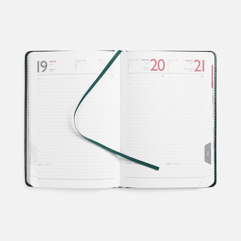 Ежедневник Faro, датированный, темно-зеленый арт.18289.90