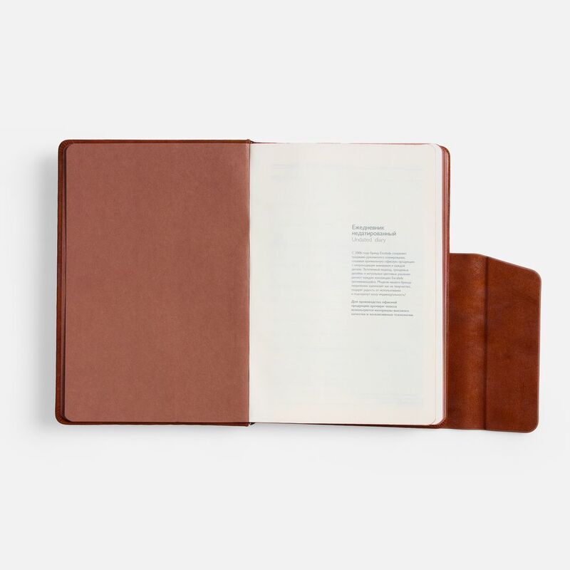 Ежедневник Leadmark, недатированный, коричневый арт.20133.59