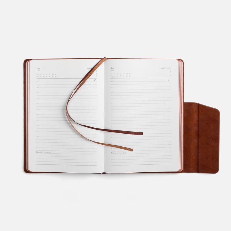 Ежедневник Leadmark, недатированный, коричневый арт.20133.59