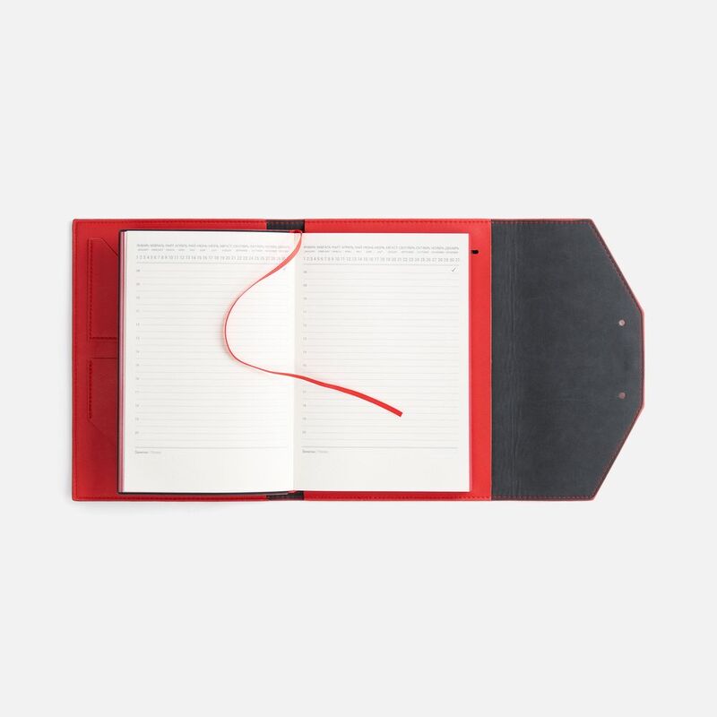 Ежедневник-органайзер Clean Slate, недатированный, красный арт.20134.50