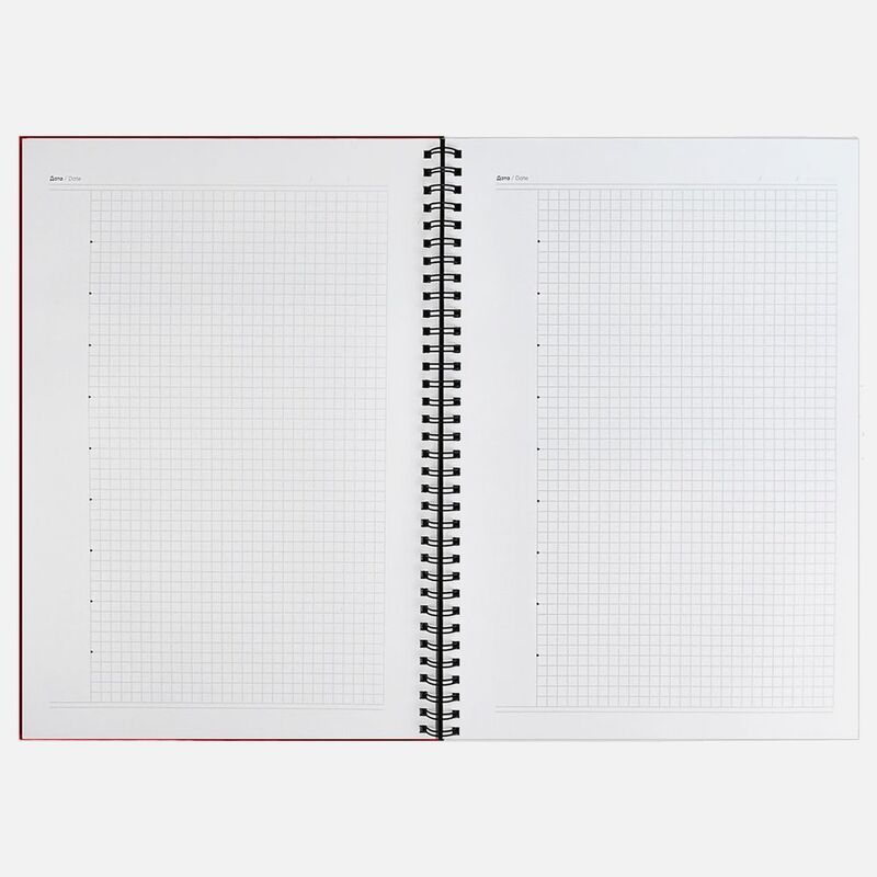 Ежедневник Notera Maxi, недатированный, красный арт.20135.50