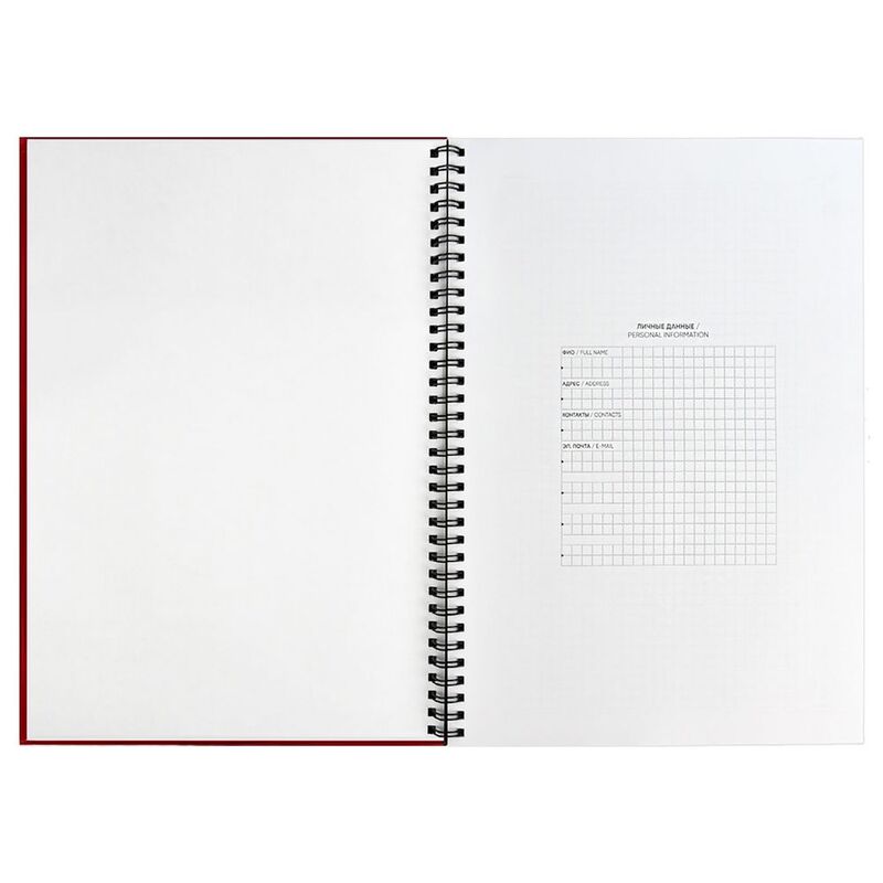 Ежедневник Notera, недатированный, красный арт.20136.50