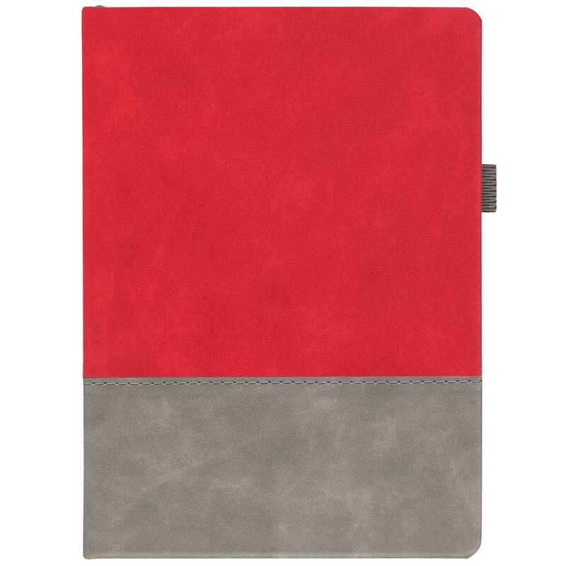 Ежедневник Horizon, недатированный, серый с красным арт.21172.15