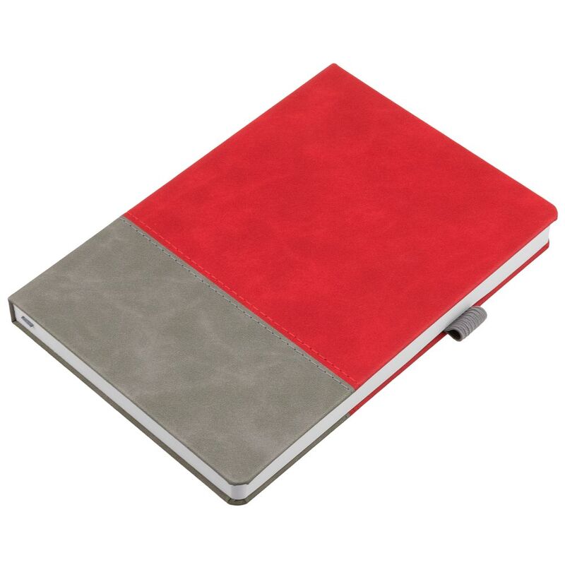 Ежедневник Horizon, недатированный, серый с красным арт.21172.15