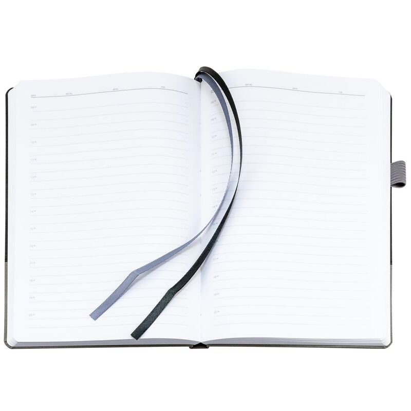 Ежедневник Horizon, недатированный, серый с черным арт.21172.13