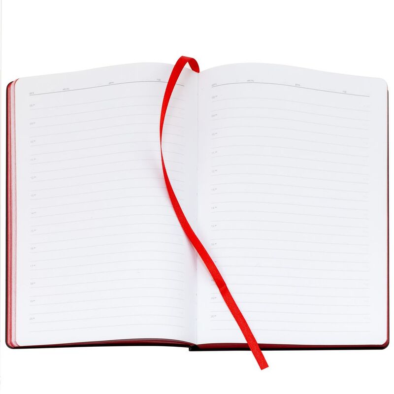 Ежедневник Bookmark, недатированный, черный с красным арт.21180.35
