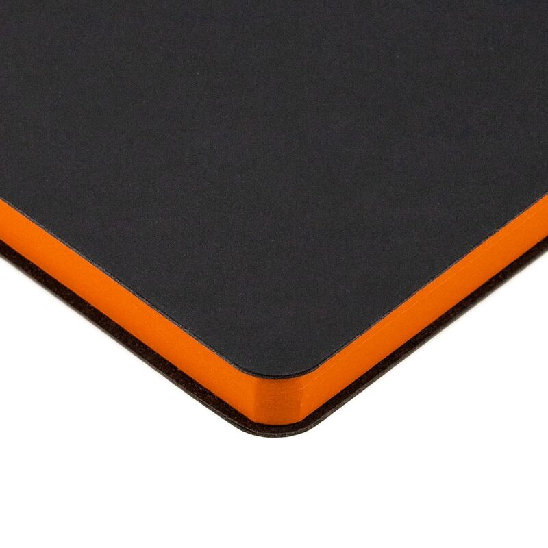 Ежедневник Bookmark, недатированный, черный с оранжевым арт.21180.32