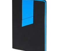 Ежедневник Bookmark, недатированный, черный с голубым арт.21180.14