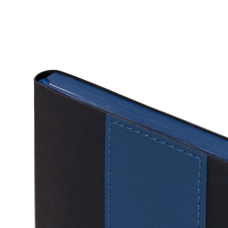 Ежедневник Bookmark, недатированный, черный с синим арт.21180.34