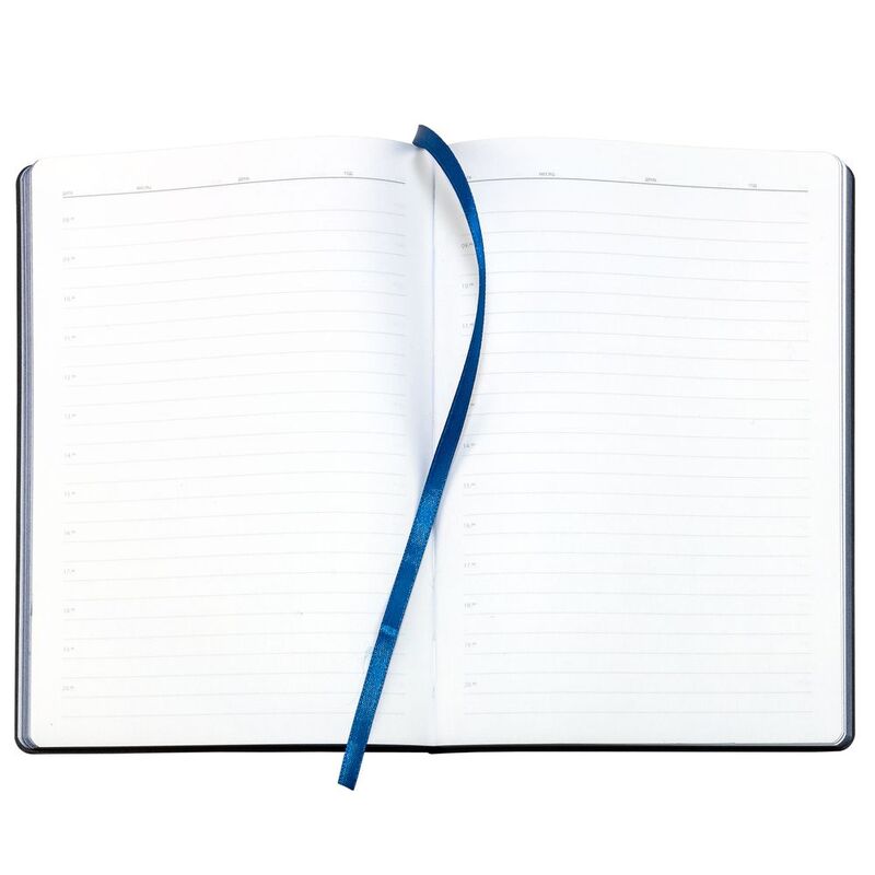 Ежедневник Bookmark, недатированный, черный с синим арт.21180.34